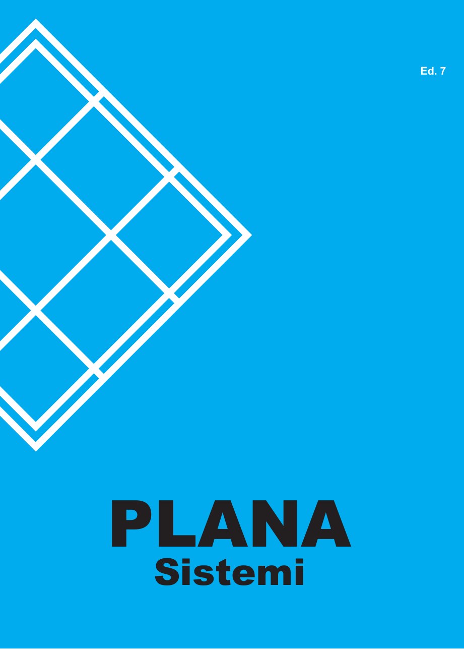 Copertina del catalogo Plana Sistemi, edizione 7