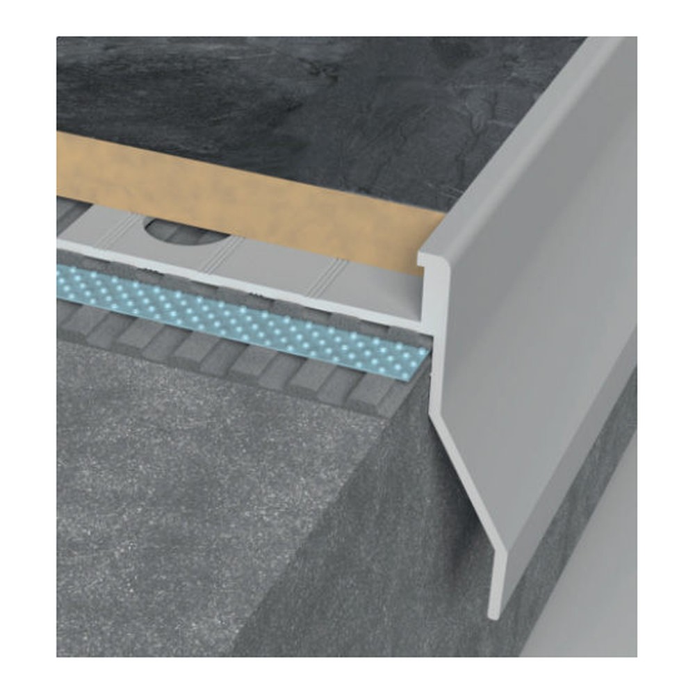 [662051] BODAG MONO Drip Edge Profile, Aluminium, 270cm, 10mm (Light Grey 7038)