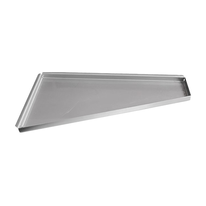 [17560] SUBSTRAT Ripiano Inox Satinato Piastrellabile, Trapezio, 170 x 300 mm