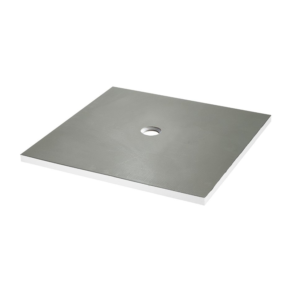 [15252] SUBSTRAT Verfliesbares Duschelement, mit Punktablauf (1200 mm x 900 mm - Mittiger Ablauf)