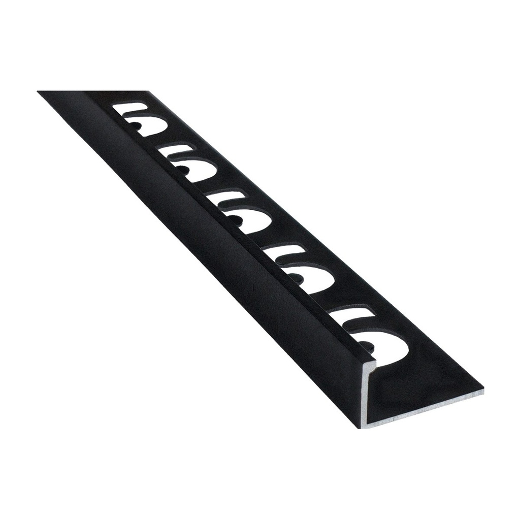 [18055] SUBSTRAT Art Line Aluminiumprofil, 270cm (Terminale a L, Schwarz Meliert, 09mm)