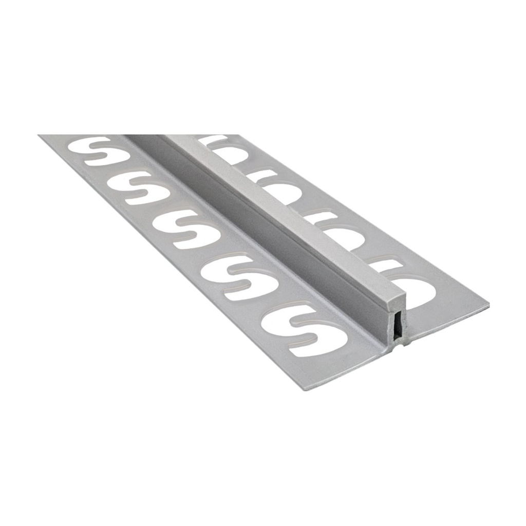 [15725] SUBSTRAT Dehnungsfugenprofil, PVC, sichtbar 08mm, 250cm (Grau, 06mm)